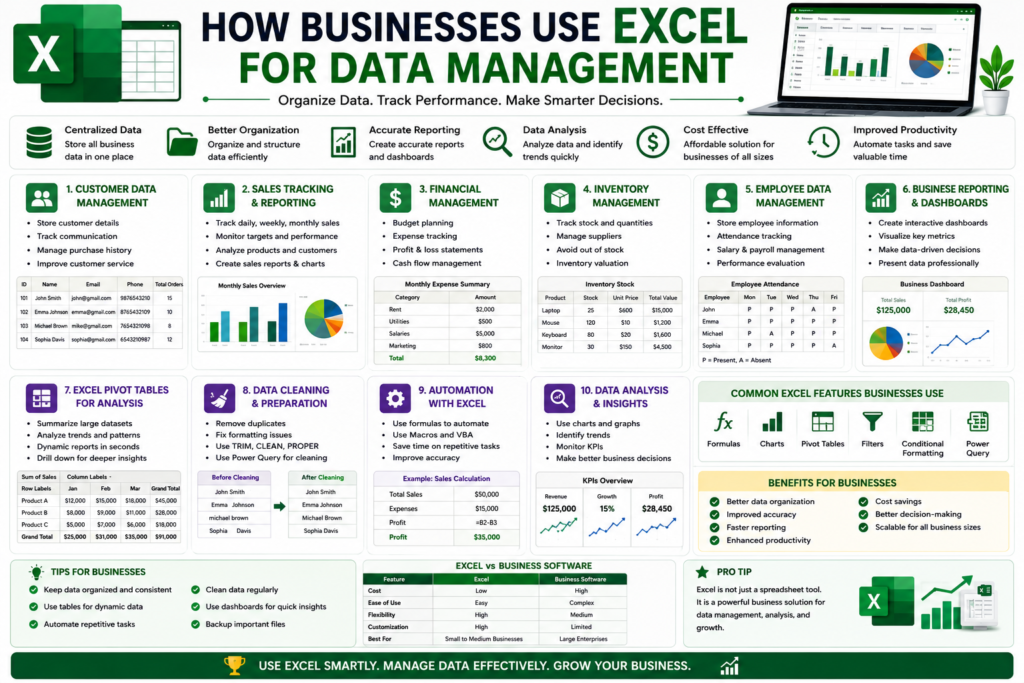 How Businesses Use Excel for Data Management
