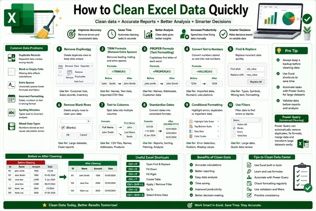 How to Clean Excel Data Quickly
