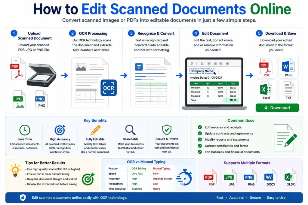 How to Edit Scanned Documents Online
