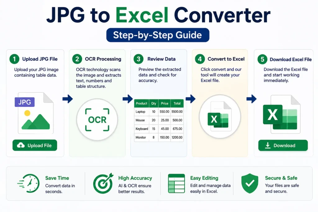JPG to Excel Converter – Step-by-Step Guide