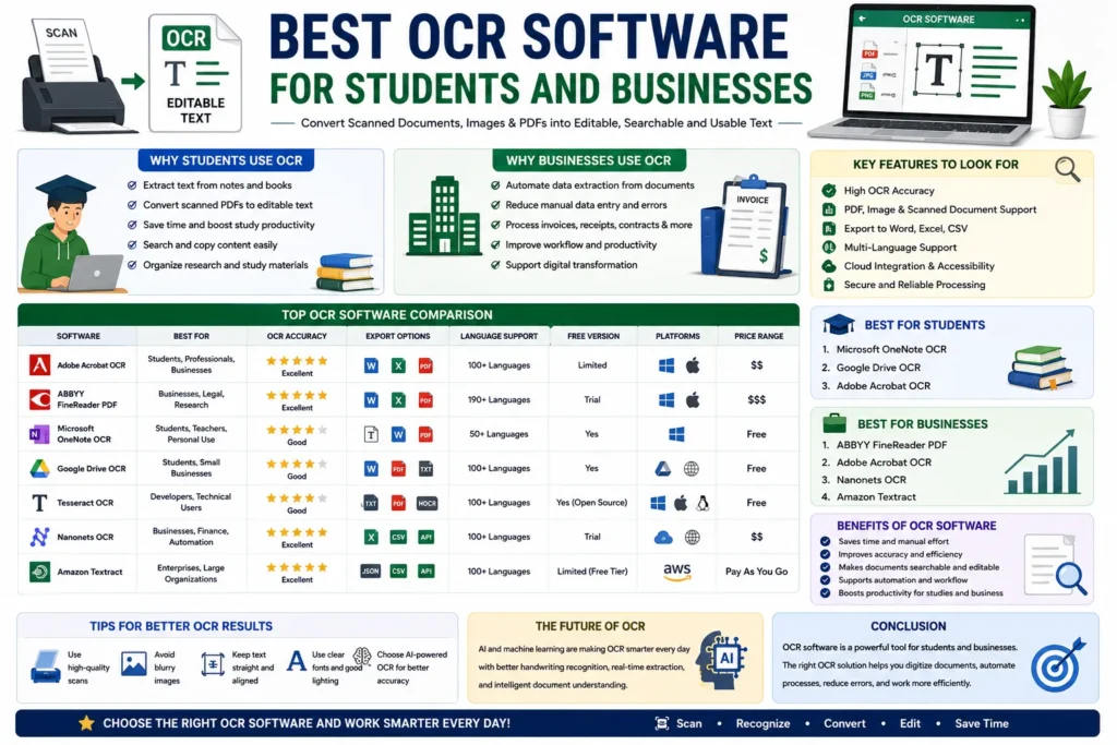 Best OCR Software for Students and Businesses